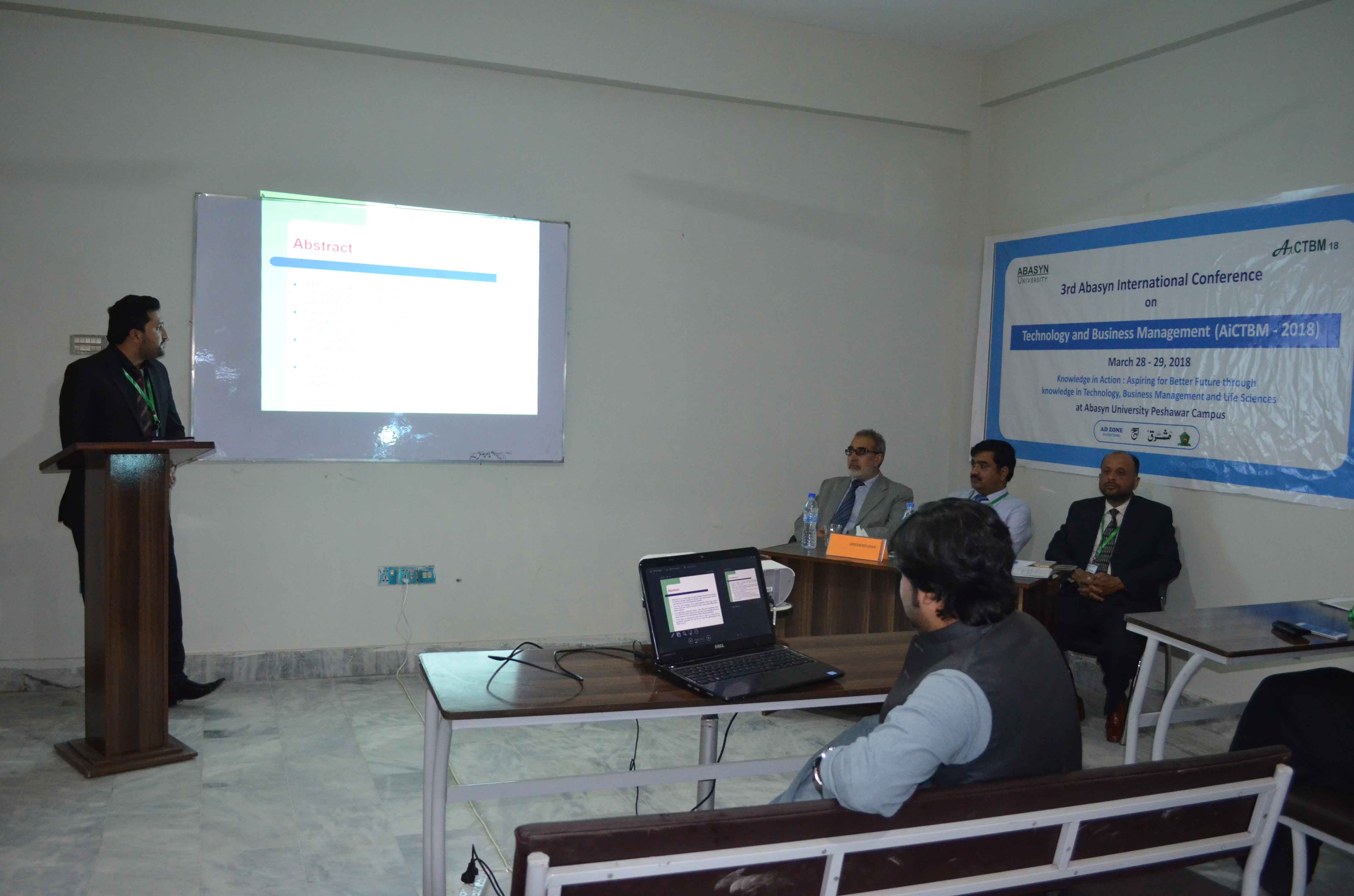 Research Scholar is presenting their paper in the presence of Ph.D doctors and researchers at the conference 